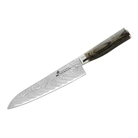 Zhen Zhen TVD10P 8 in. Thunder-V Series Japanese VG-10 Damascus Steel Gyuto Chef Knife - 67 Layer TVD10P